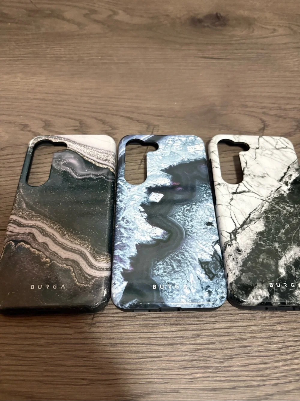 Lot Of 3 Burga Luxury Phone Cases Marble Print Android Galaxy S23 Stylish